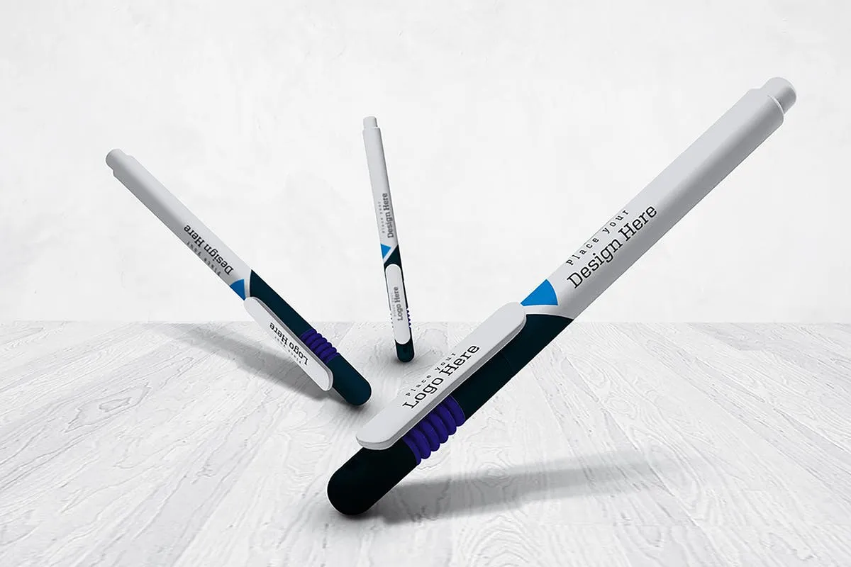 圆珠笔签字笔样机模板v9 Pen Mockup V.9