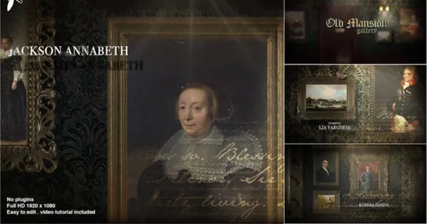 古宅老式建筑复古风视频相册像素设计精选AE模板 Old Mansion Gallery