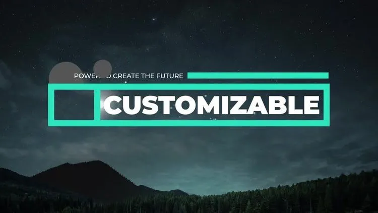 发光标题像素设计精选AE模板