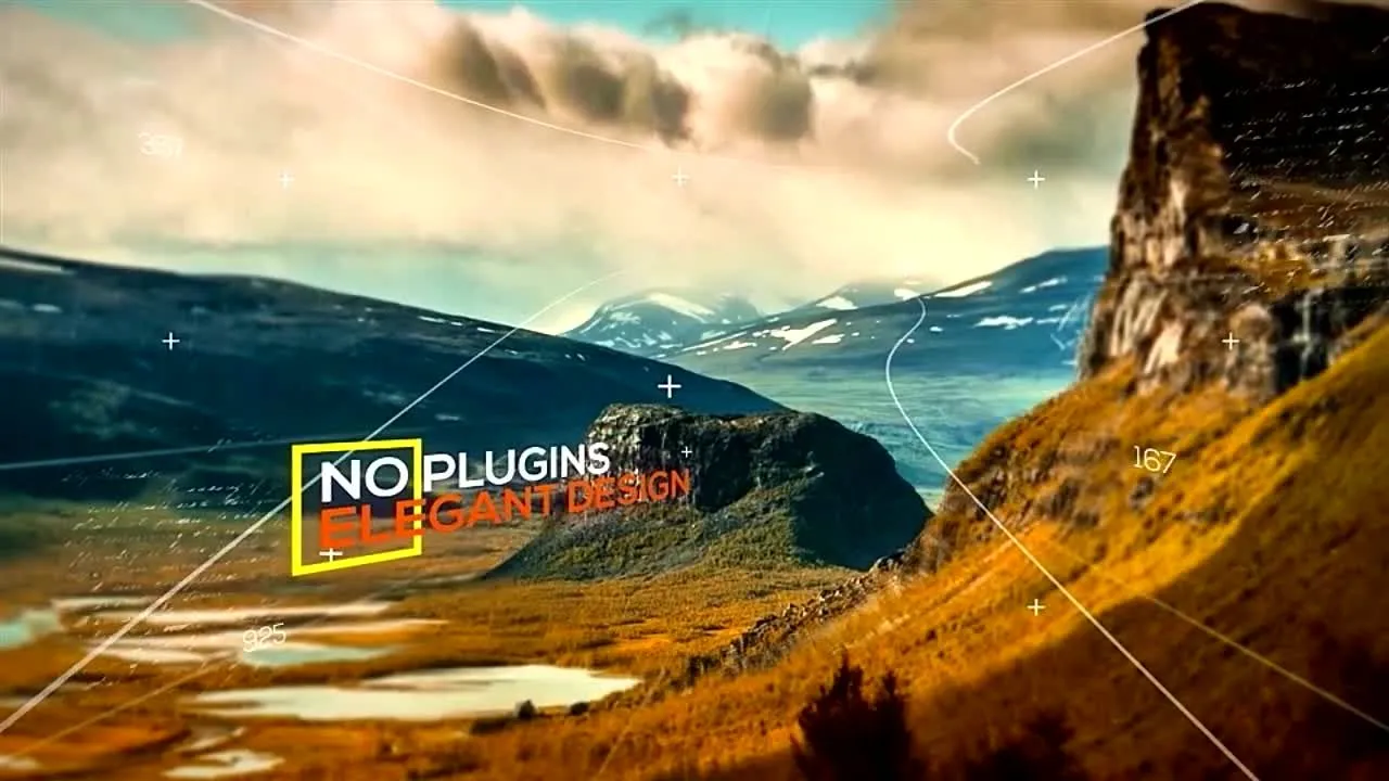 精彩动画照片幻灯片像素设计精选AE模板