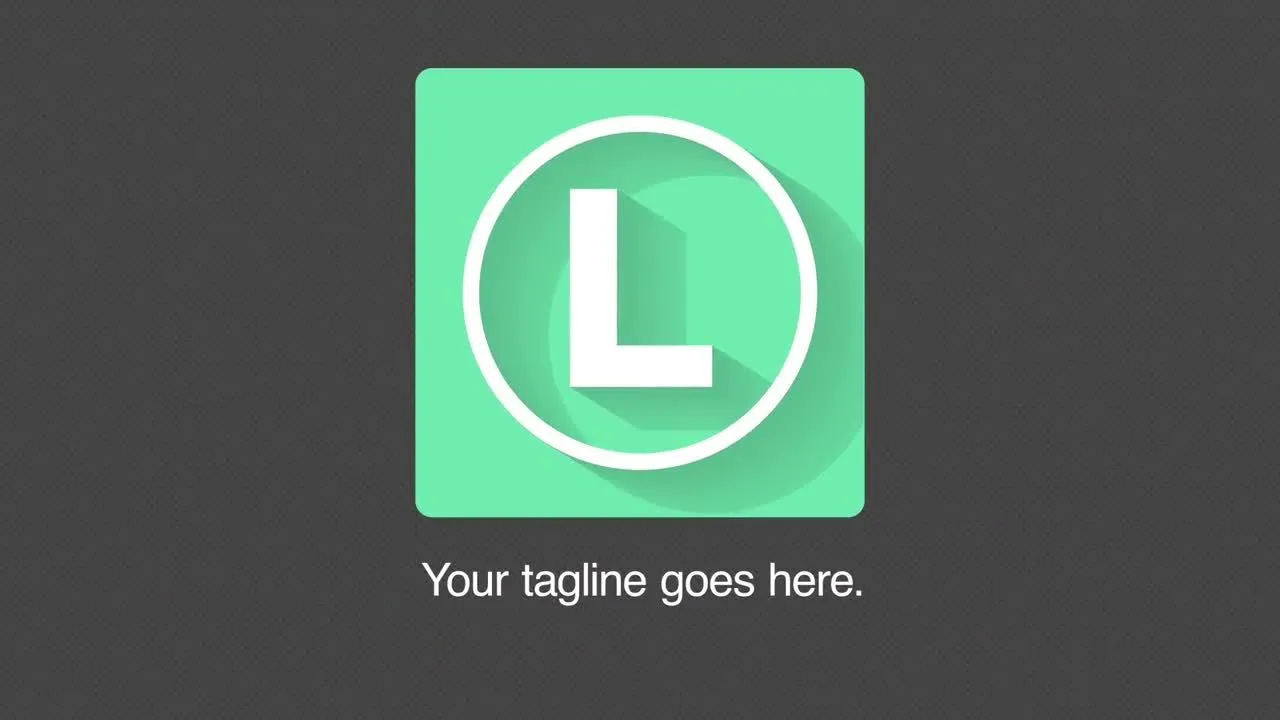 现代俏皮的长影徽标像素设计精选AE模板