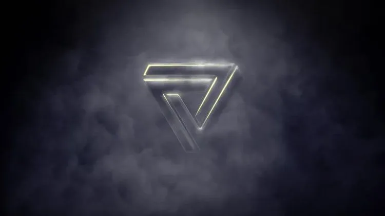 烟雾背景logo标志展示像素设计精选AE模板