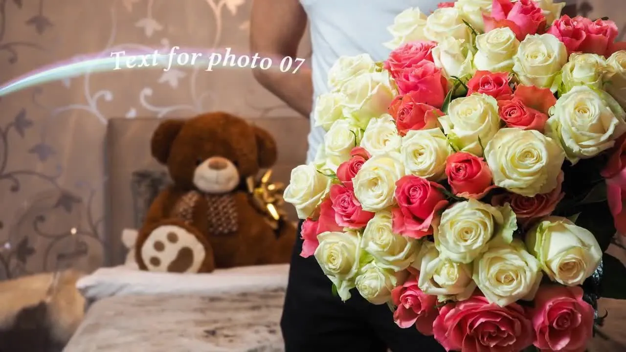 条纹浪漫幻灯片婚礼像素设计精选AE模板