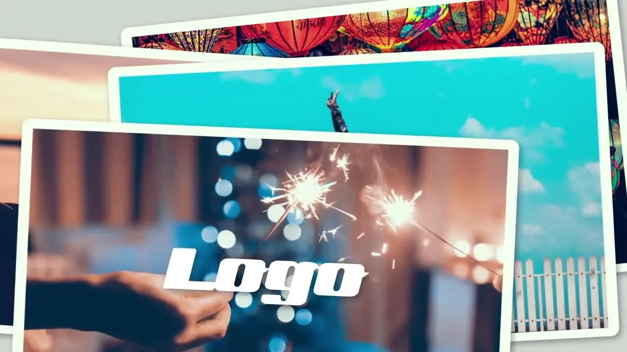 动态照片墙幻灯片展示像素设计精选AE模板