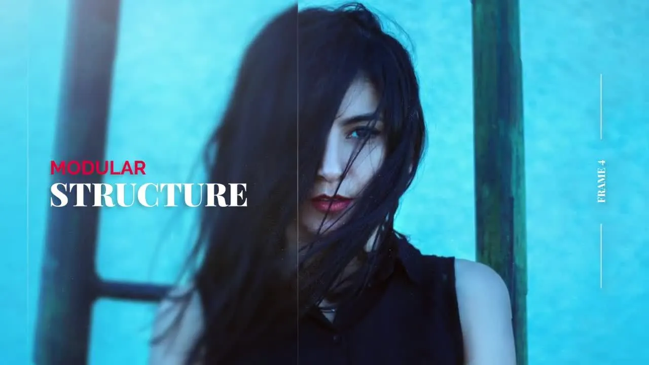 照片独特设计炫酷展示像素设计精选AE模板