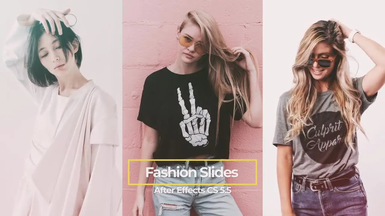 12组时尚动态现代幻灯片展示像素设计精选AE模板