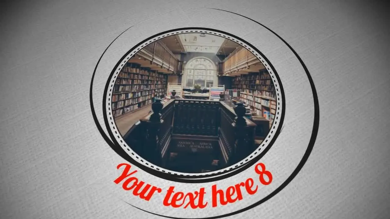 优雅干净纸幻灯片像素设计精选AE模板