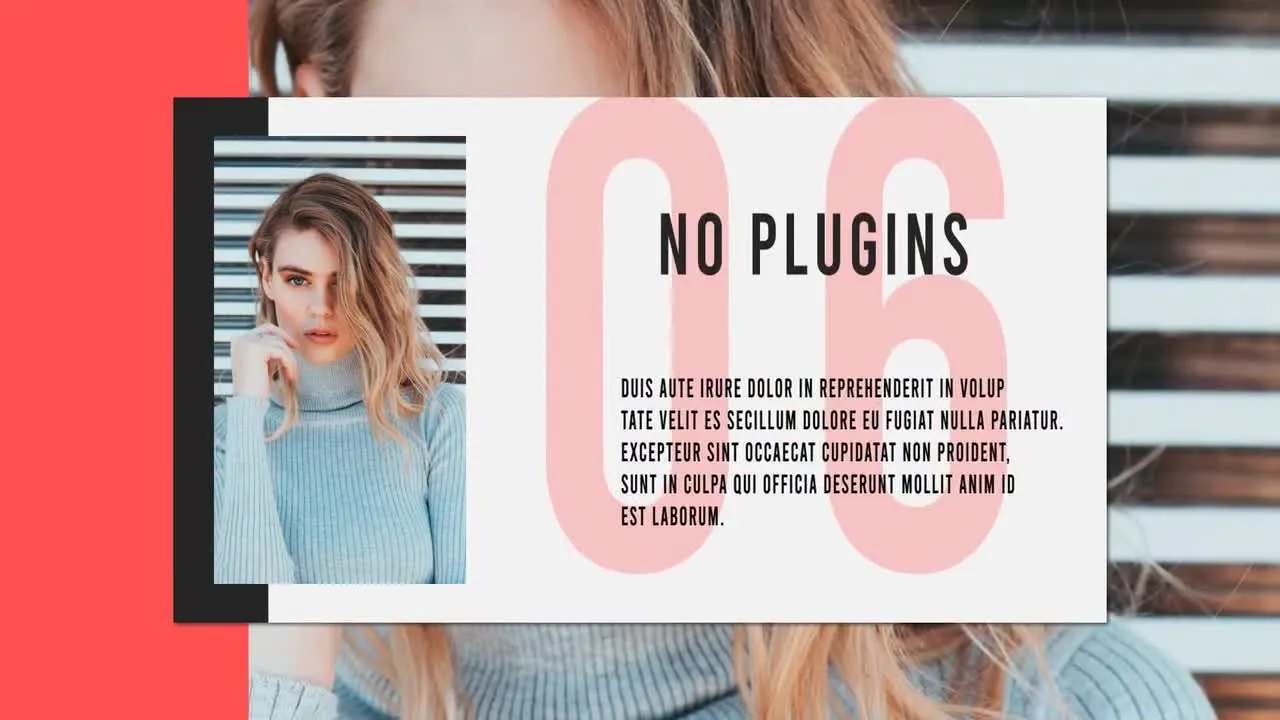 美丽的效果演示幻灯片像素设计精选AE模板