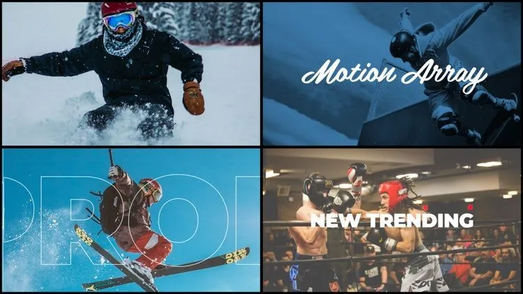 时尚动画体育宣传片像素设计精选AE模板