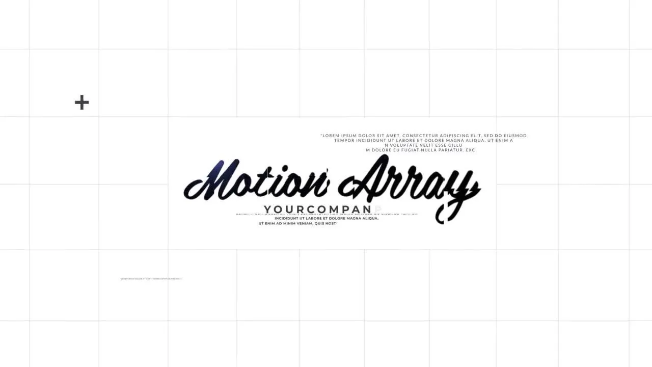 具有样式化设计公司徽标像素设计精选AE模板