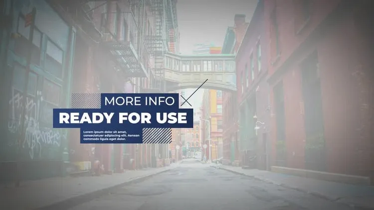 城市呼出标题像素设计精选AE模板