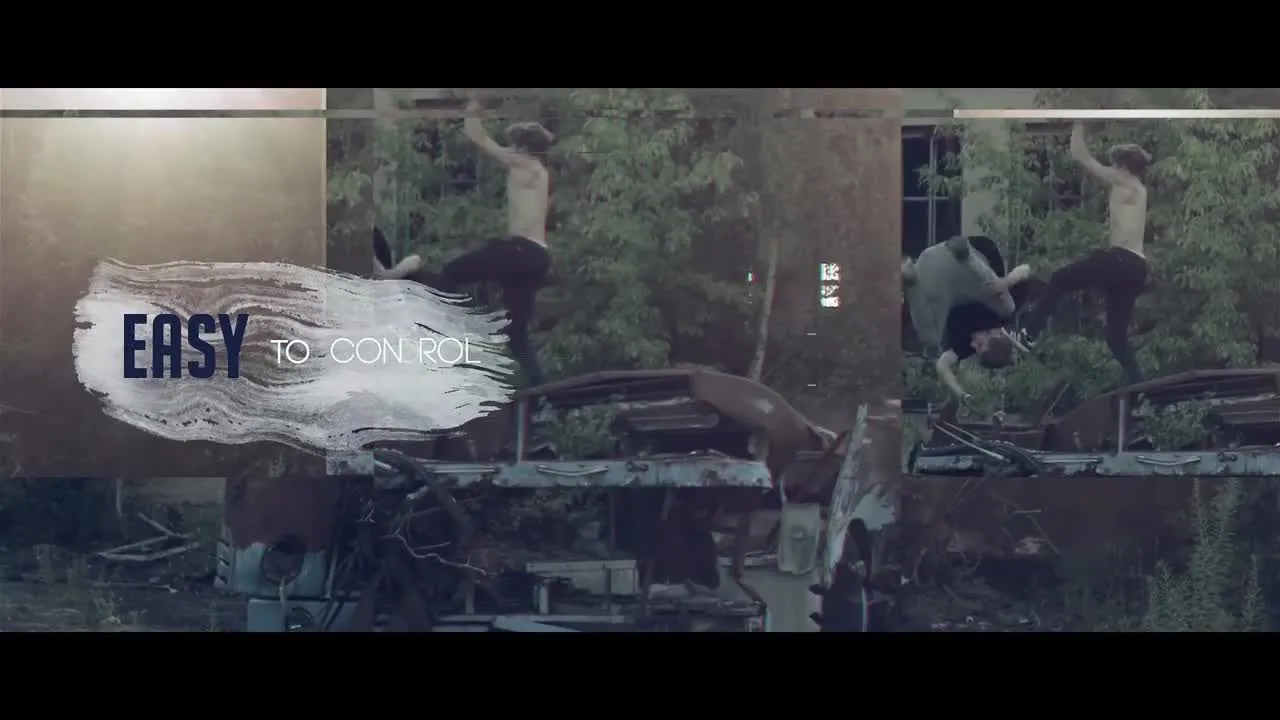 时尚的过渡效果文本动画照片展示像素设计精选AE模板