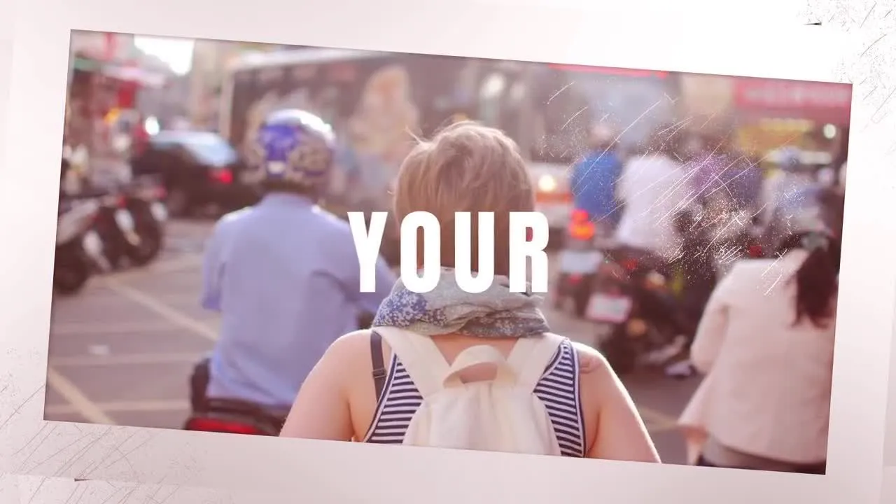 旅游活动度假照片像素设计精选AE模板