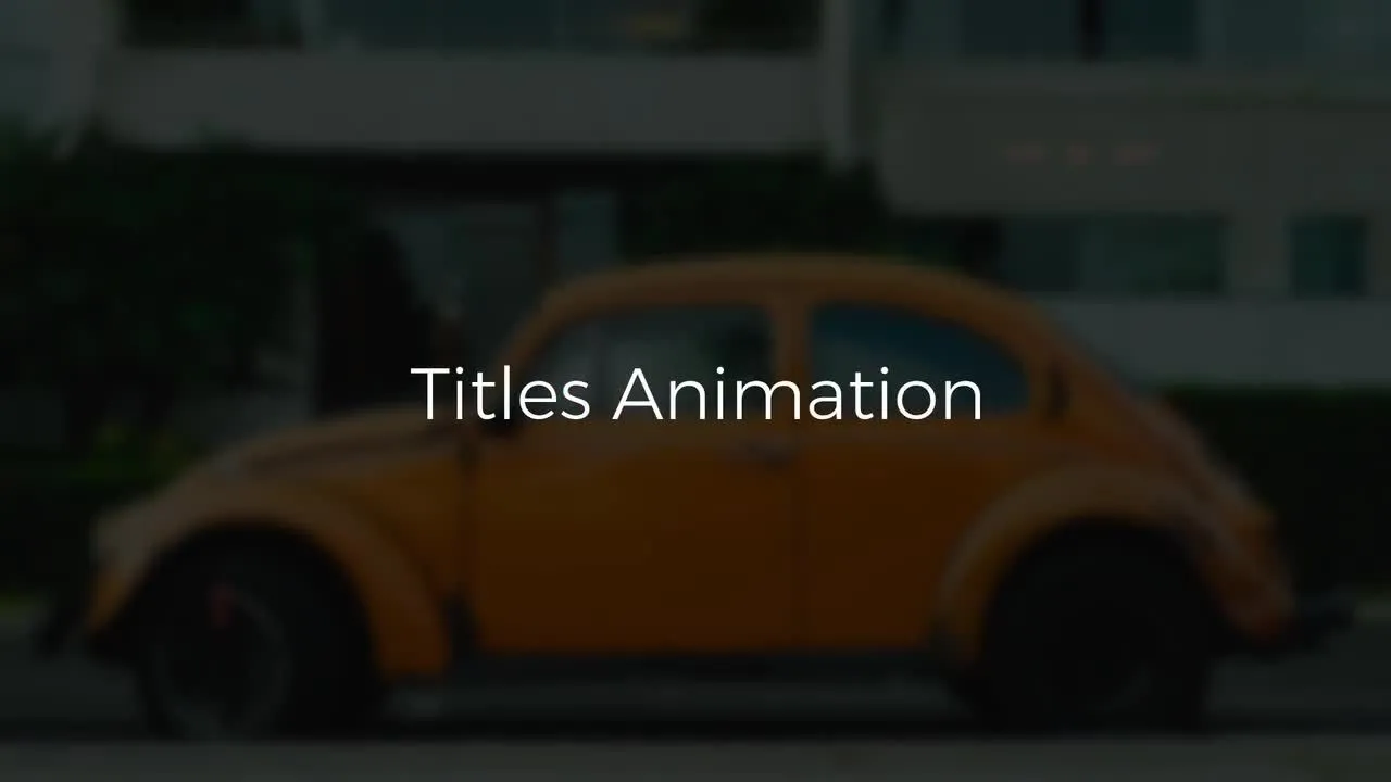 15个现代优雅的动画标题模板