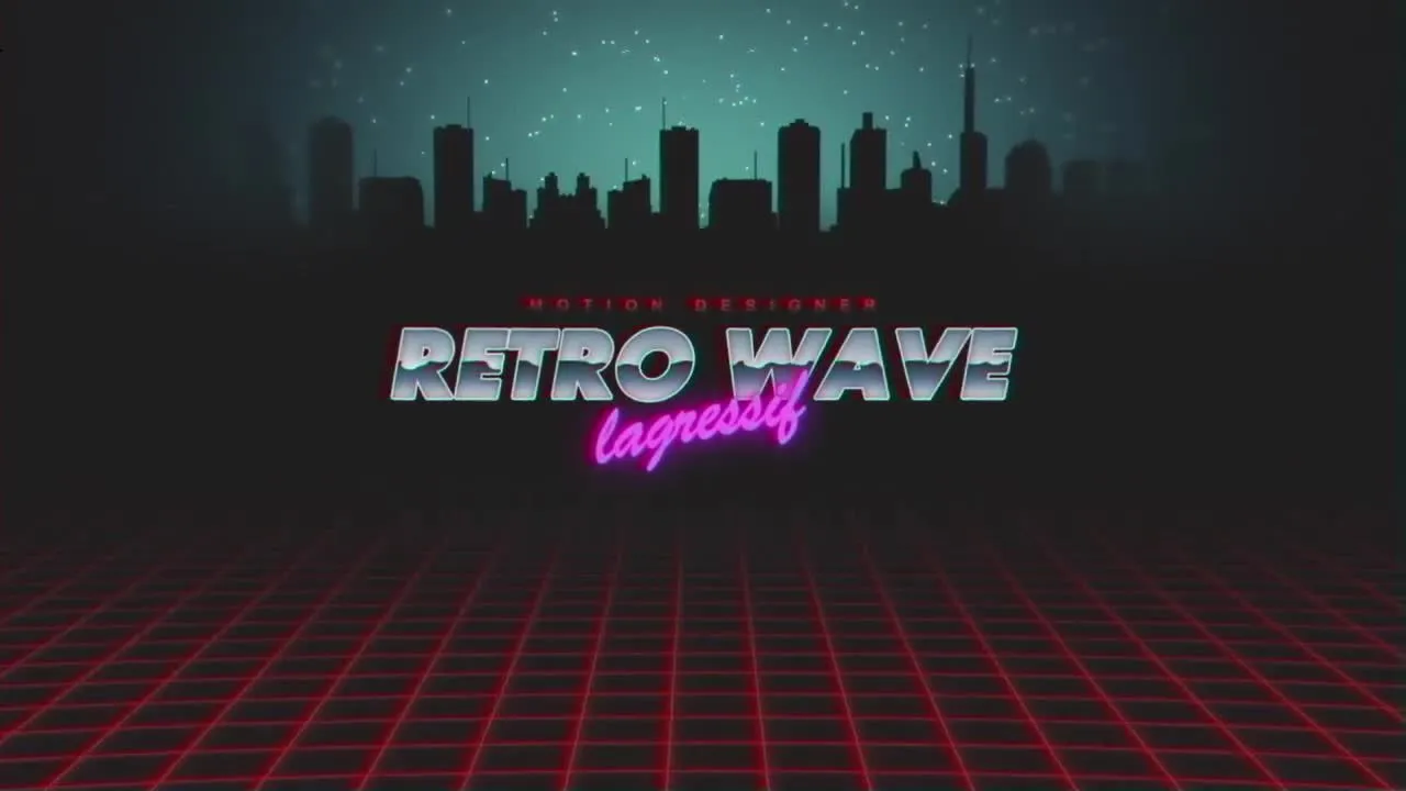 80年代主题图形制作像素设计精选AE模板