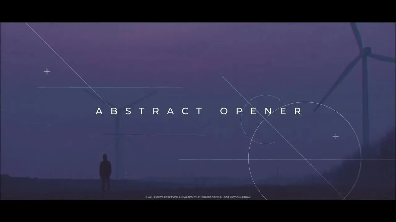 清爽风格的抽象开场白动画像素设计精选AE模板