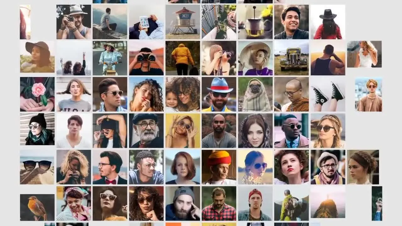 旅行假期转场过渡效果照片展示像素设计精选AE模板