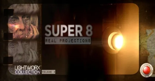 老式胶片电影特效像素设计精选AE模板 Super 8 Bundle