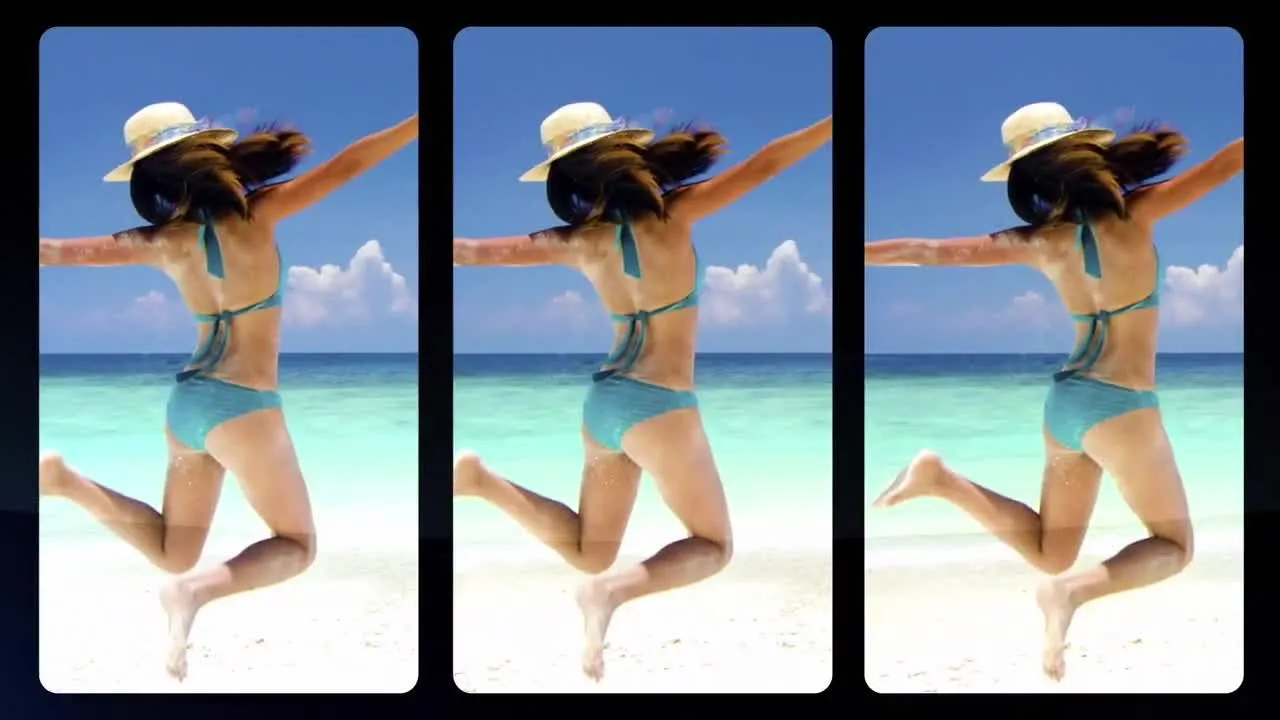 图片快速滑动过渡效果像素设计精选AE模板