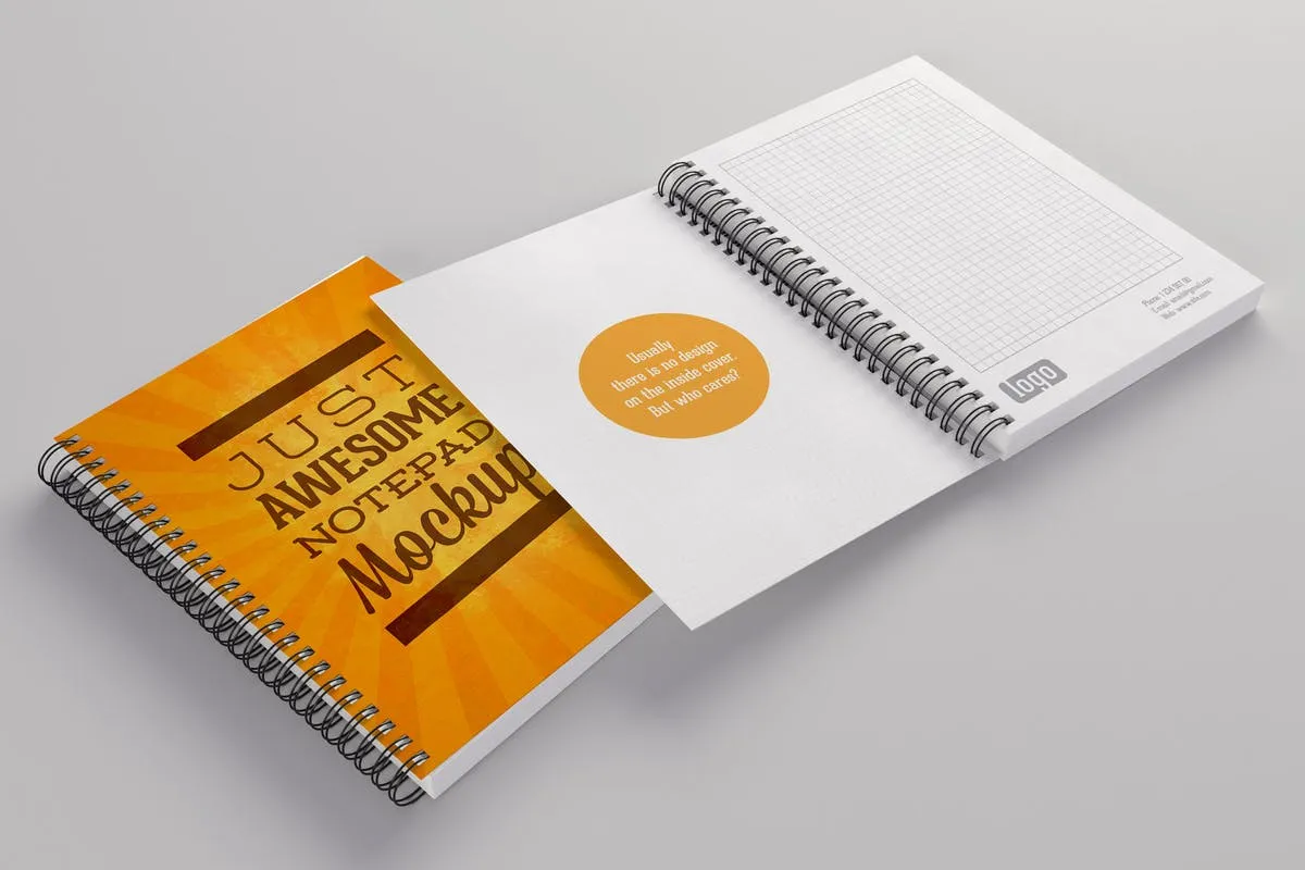 活页记事本样机套装 Notepads Mockups Pack