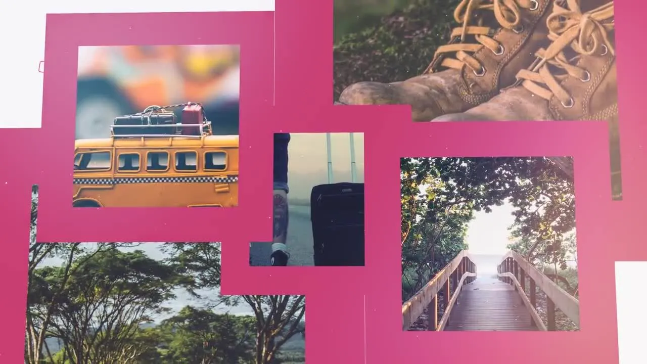 简洁的手绘板风格照片展示像素设计精选AE模板