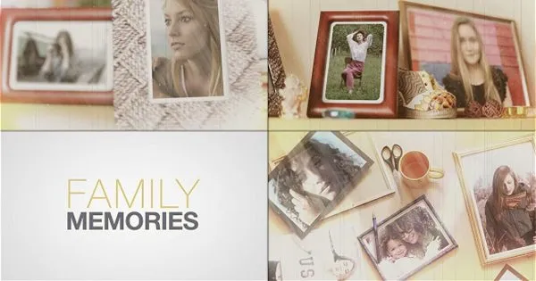 复古风格电子相册像素设计精选AE模板 Old Cinema Memories