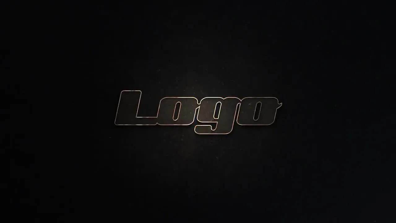 黑暗优雅电影动画徽标像素设计精选AE模板