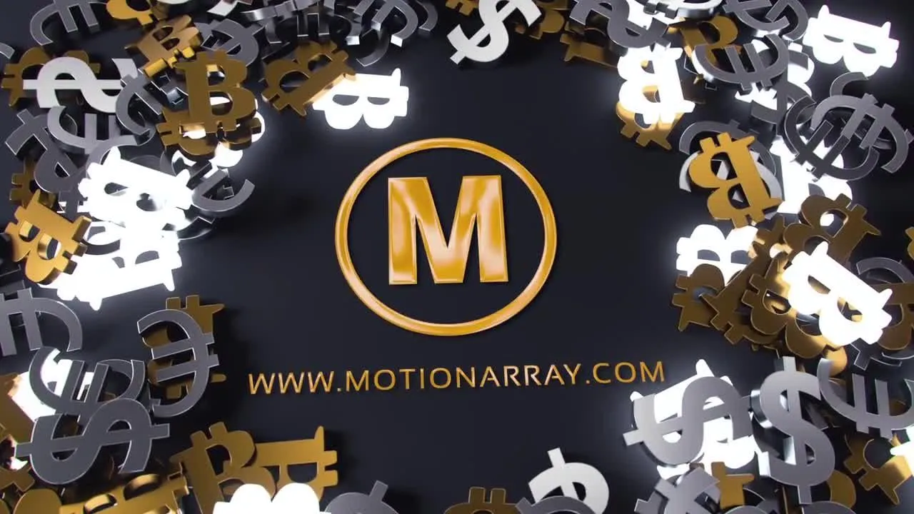 时尚简洁的经济徽标像素设计精选AE模板