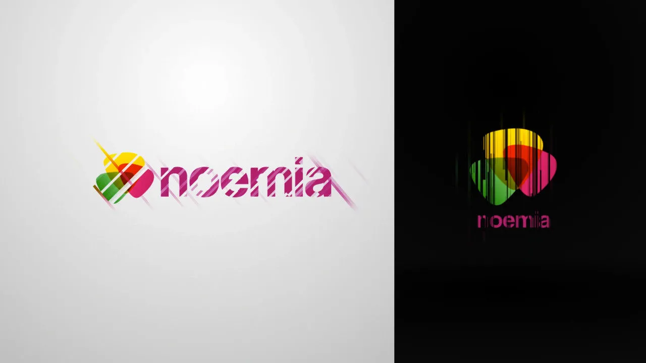 失真毛刺效果徽标动画像素设计精选AE模板