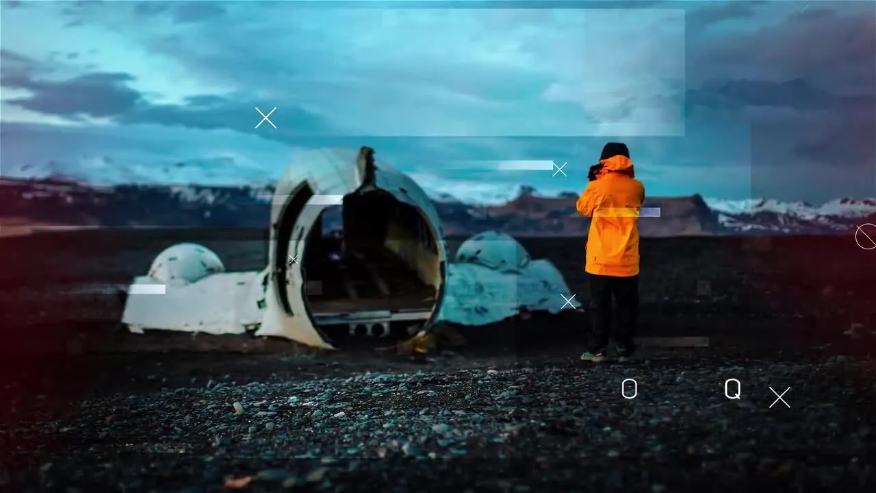 时尚的电影开场白幻灯片像素设计精选AE模板