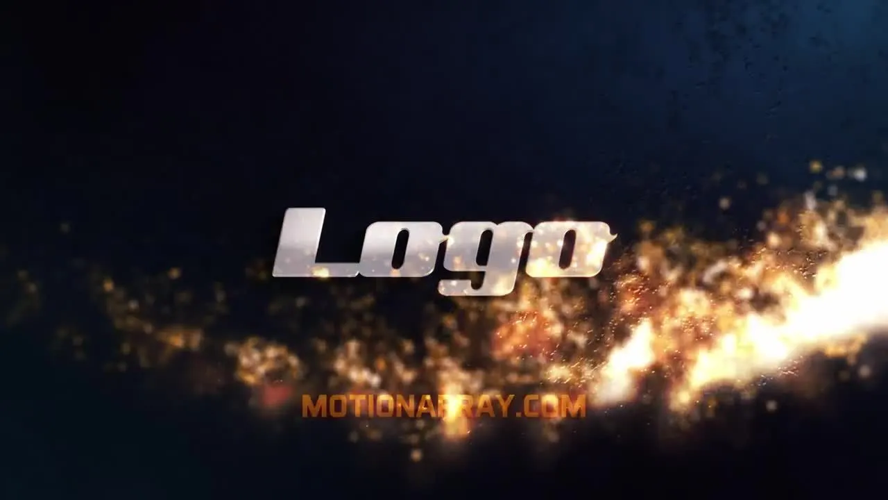 暗粒子标志像素设计精选AE模板