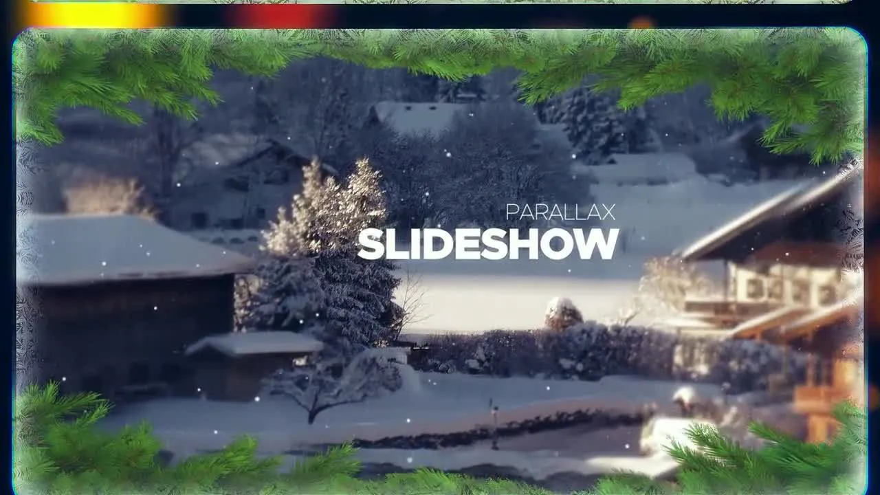 圣诞节主题动画照片展示像素设计精选AE模板