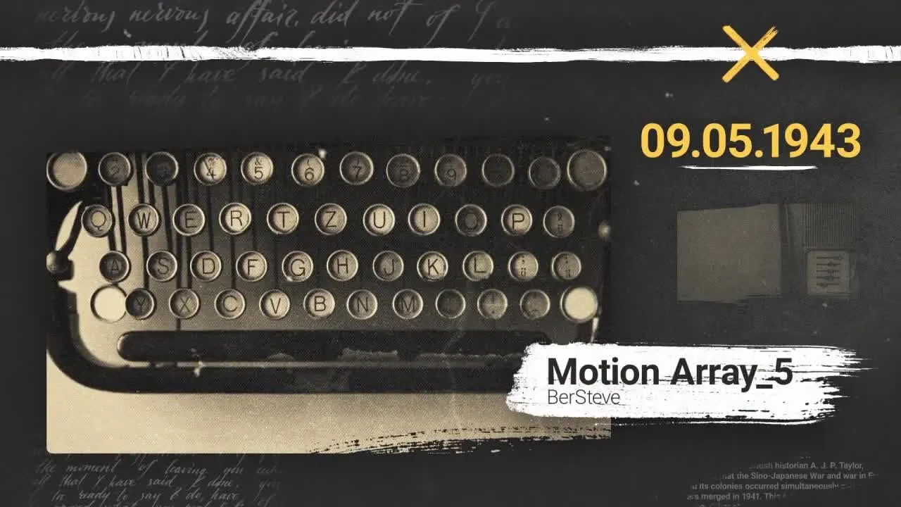 复古泛黄年代回忆相册图片像素设计精选AE模板