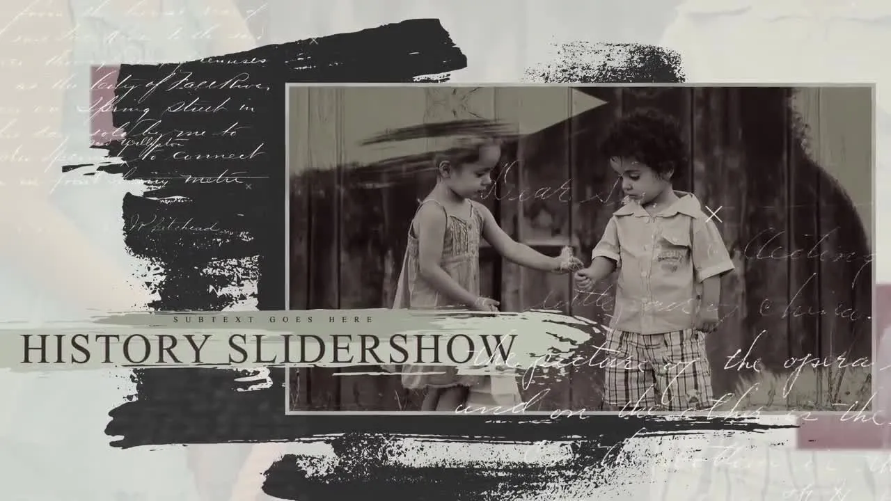 历史复古泛黄特效转场动画像素设计精选AE模板