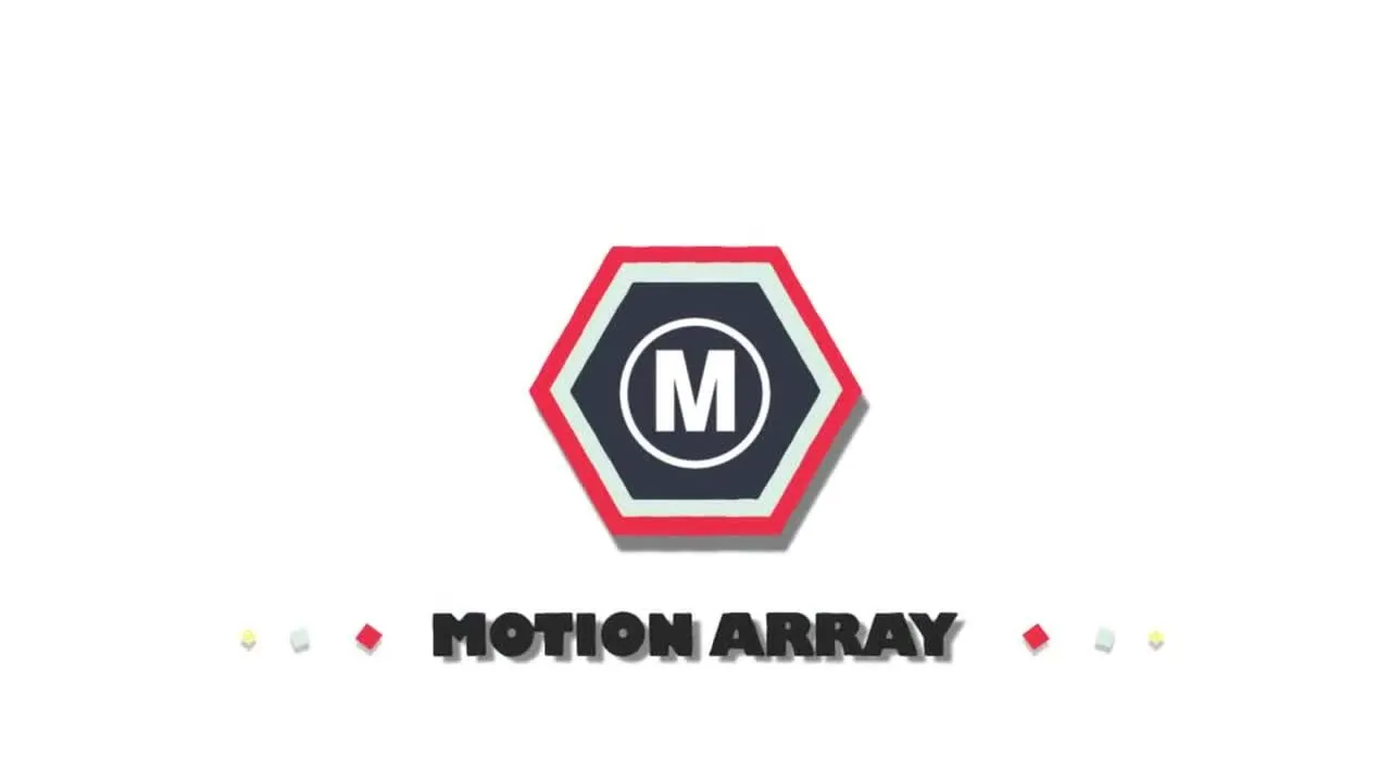 明亮动态动画线条Logo展示像素设计精选AE模板