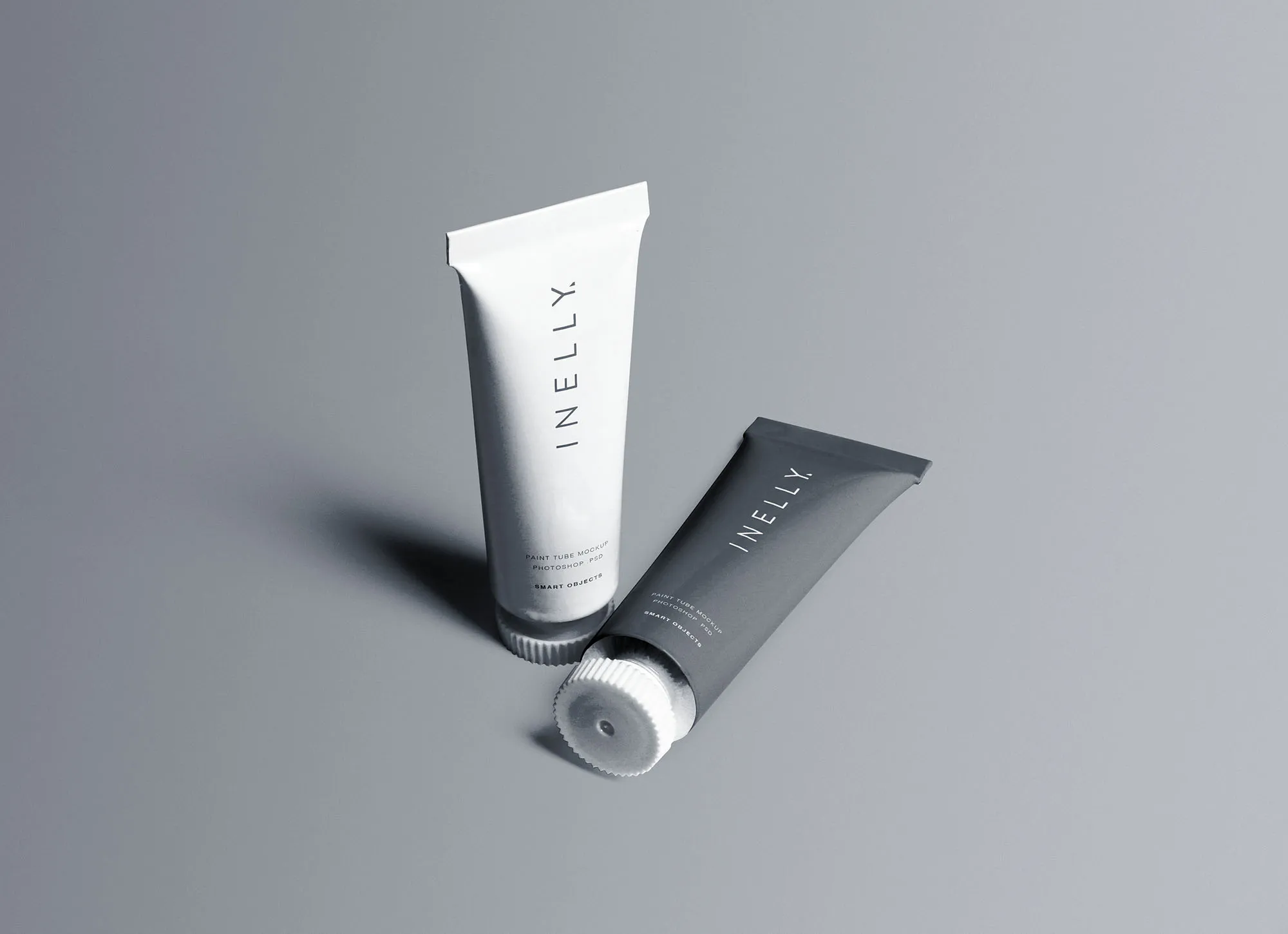 油画水彩颜料软管外观设计样机模板 Paint Tubes Mockup