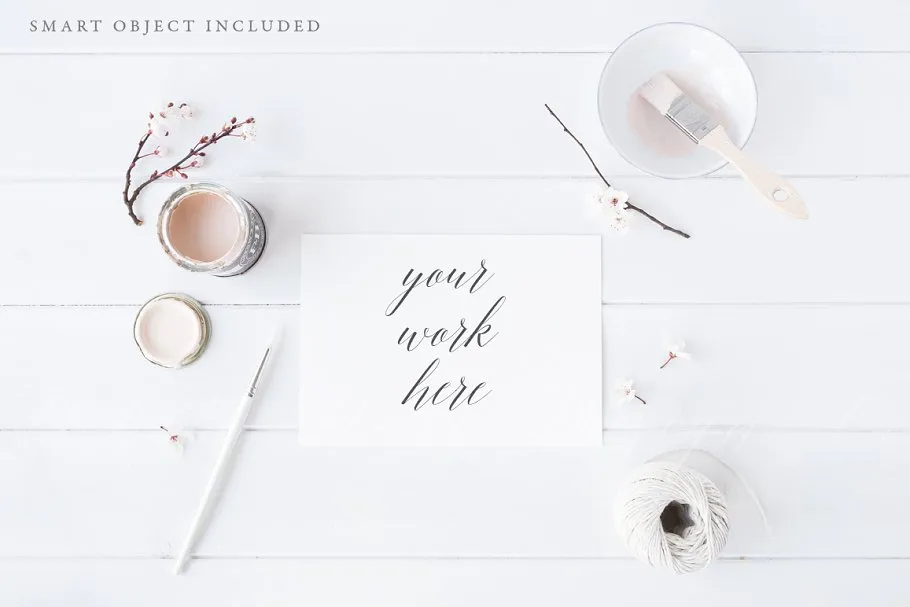 艺术家插画作品场景Mockup  Artist illustration mock up