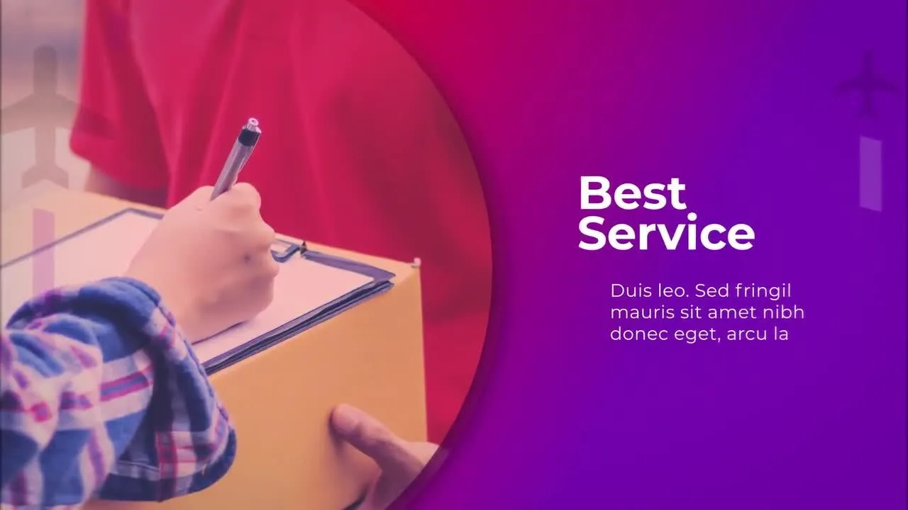 物流公司介绍动画像素设计精选AE模板