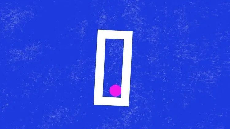 干净有趣的弹力球徽标像素设计精选AE模板