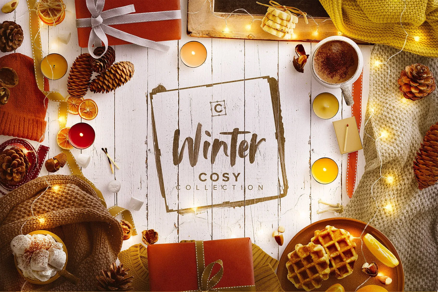 冬日气氛巨无霸Banner场景模板 Winter Cosy Collection#8211; CS