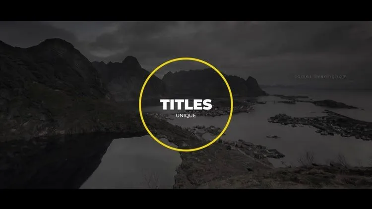 活力全屏标题动画像素设计精选AE模板