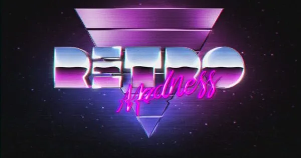 复刻VHS家用录像系统播放效果Logo演示像素设计精选AE模板 VHS Madness Logo Reveal
