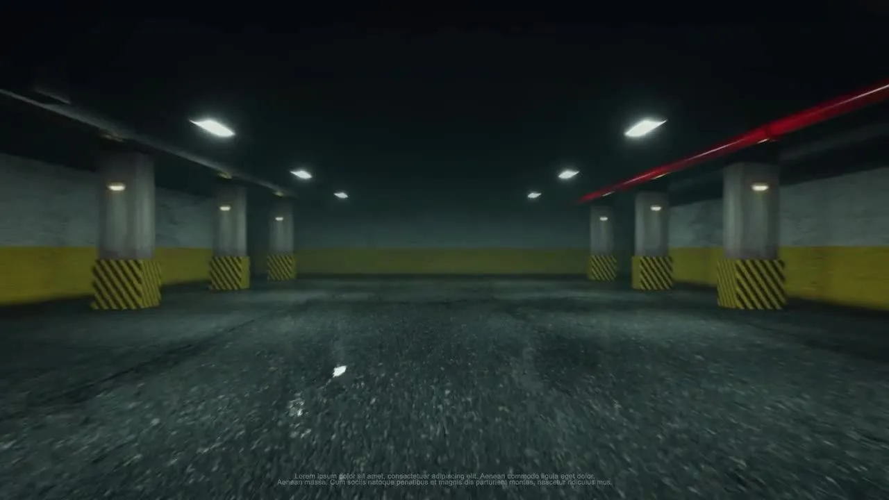 停车场背景特效标志展示特效像素设计精选AE模板