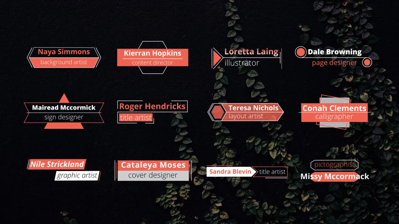 12个创意动三分之二像素设计精选AE模板