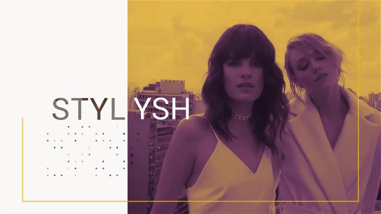 外观简洁优雅的最小品牌幻灯片展示像素设计精选AE模板