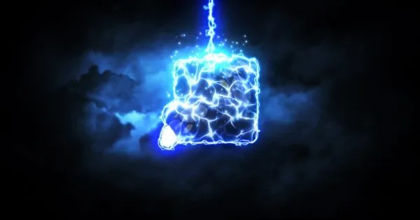 逼真炫酷雷击特效logo演示像素设计精选AE模板 Lightning Strike Reveal