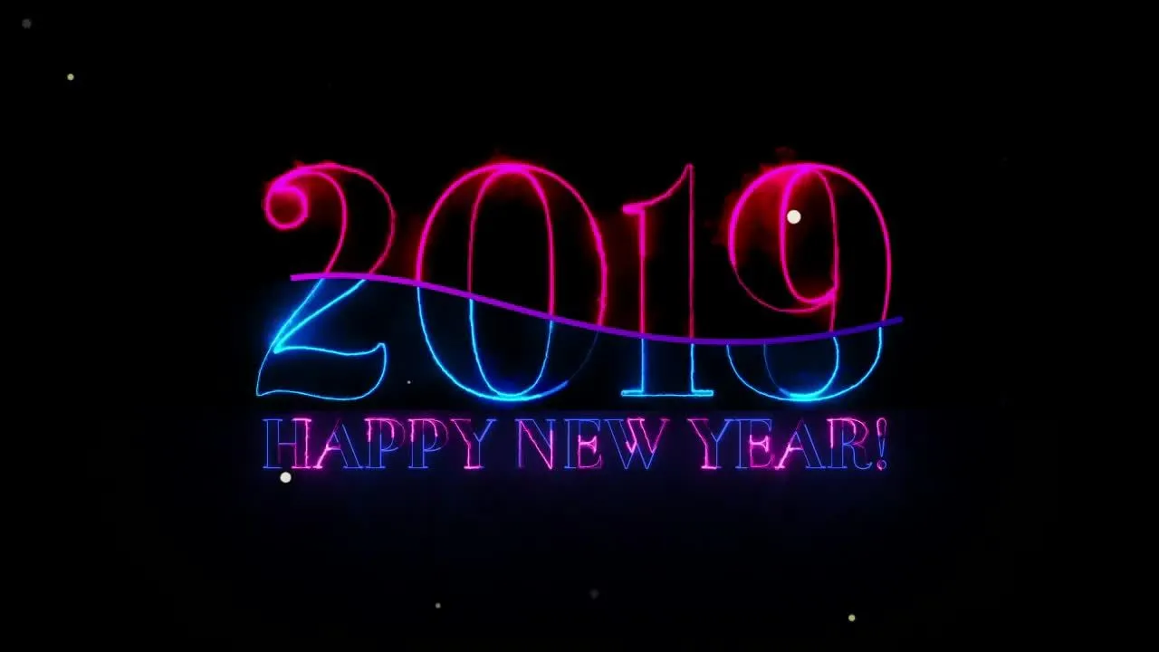 新年气氛炫彩烟雾特效动画ae模板