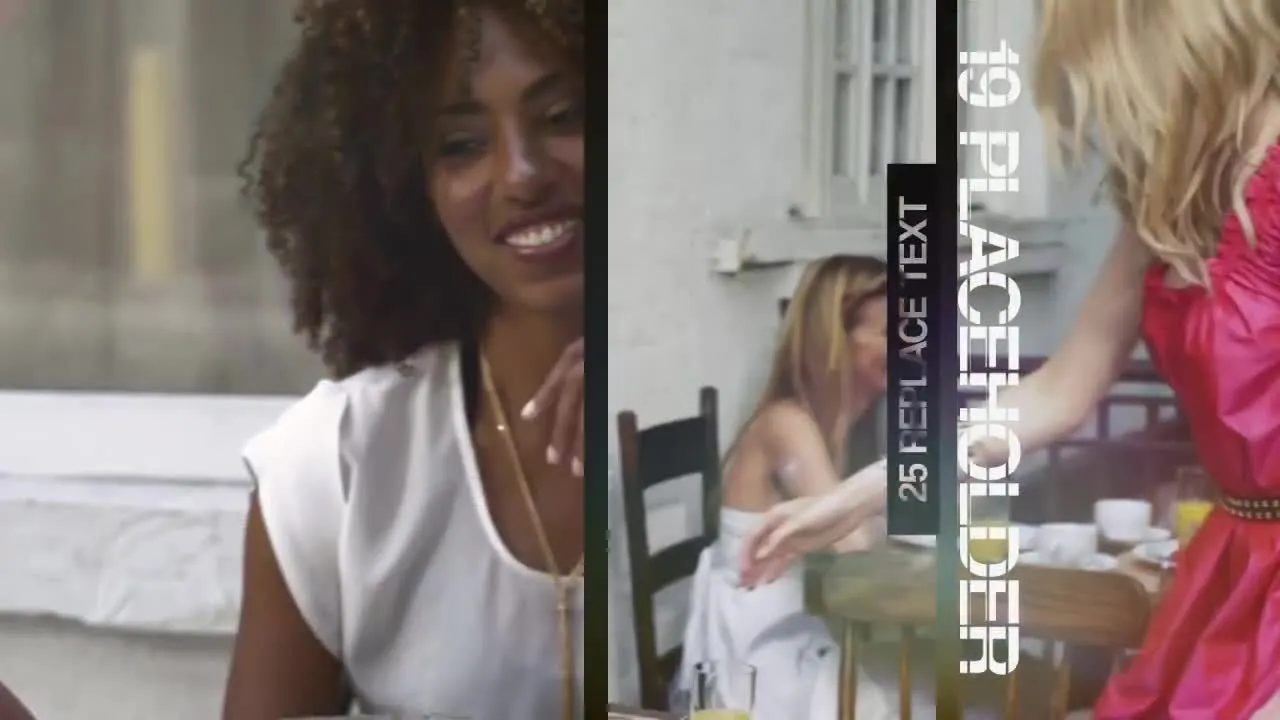 故障风格动画视差效果像素设计精选AE模板