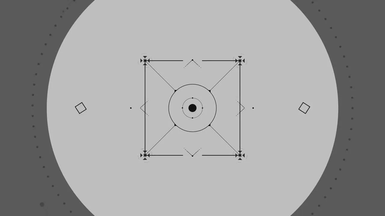 动画形状图层形成的未来主义徽标显示像素设计精选AE模板