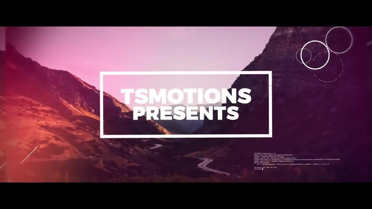 电影开场动画徽标显示像素设计精选AE模板